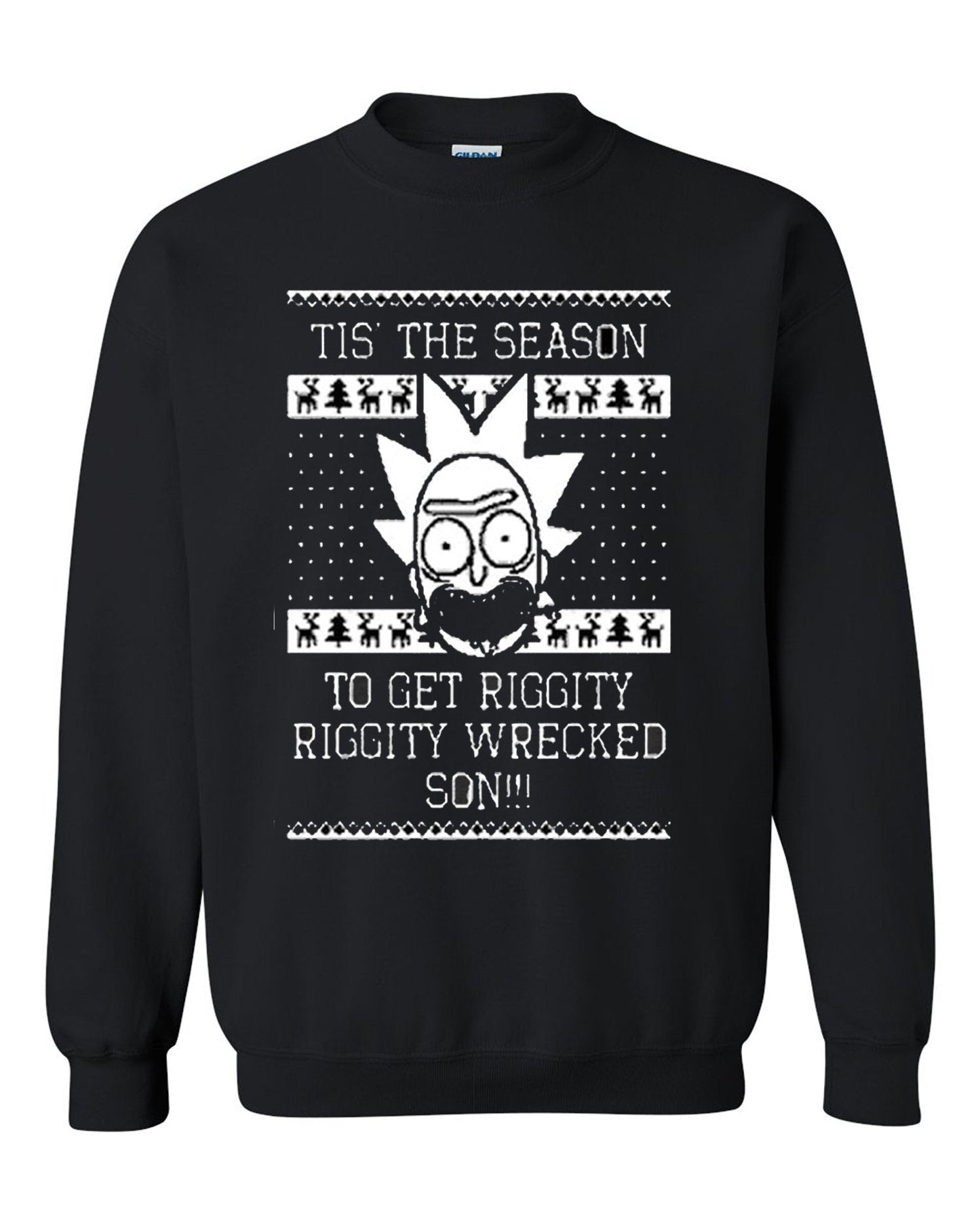 Christmas is the season to get riggity Christmas Sweater Xmas Crewneck Sweatshirt Tee