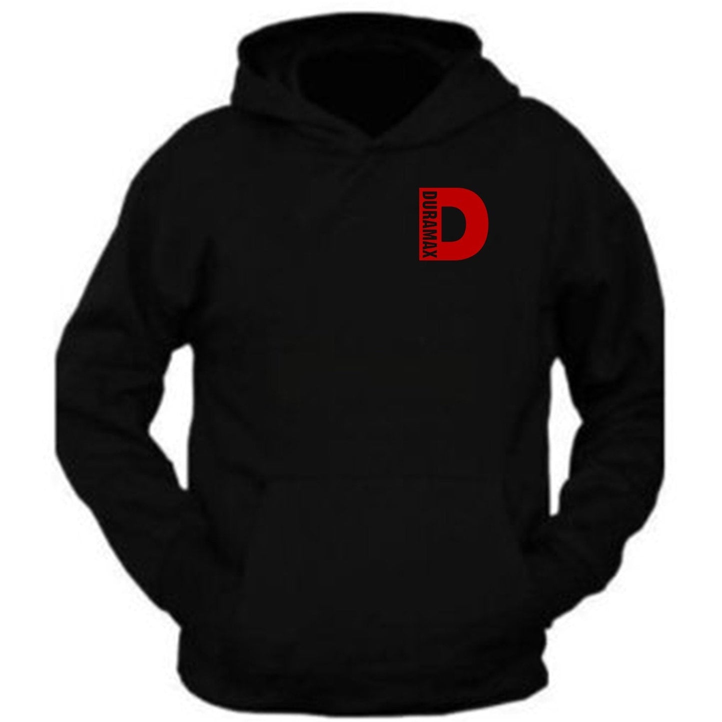 Red Duramax Design Color Black Hoodie Hooded Sweatshirt