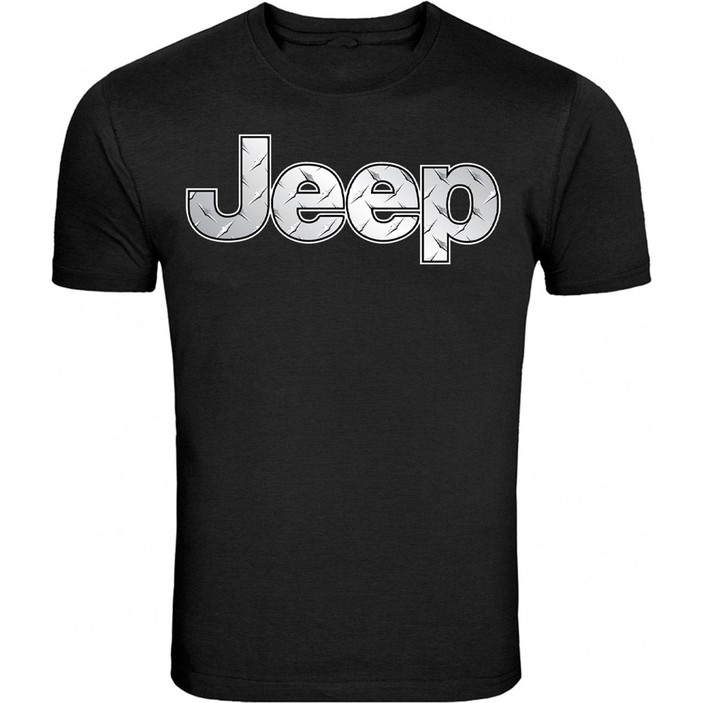 Silver Metal Jeep S - 5XL 4x4 Off Road T-Shirt Tee