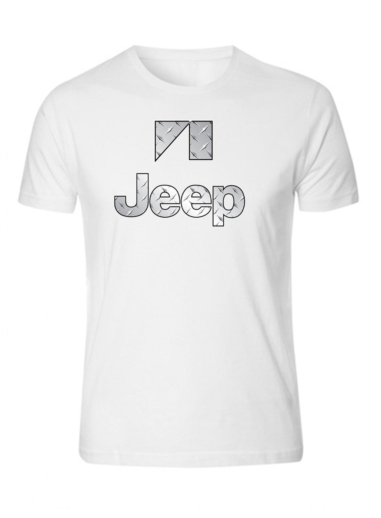 New Silver Metal Jeep S - 5XL 4x4 Off Road T-Shirt Tee