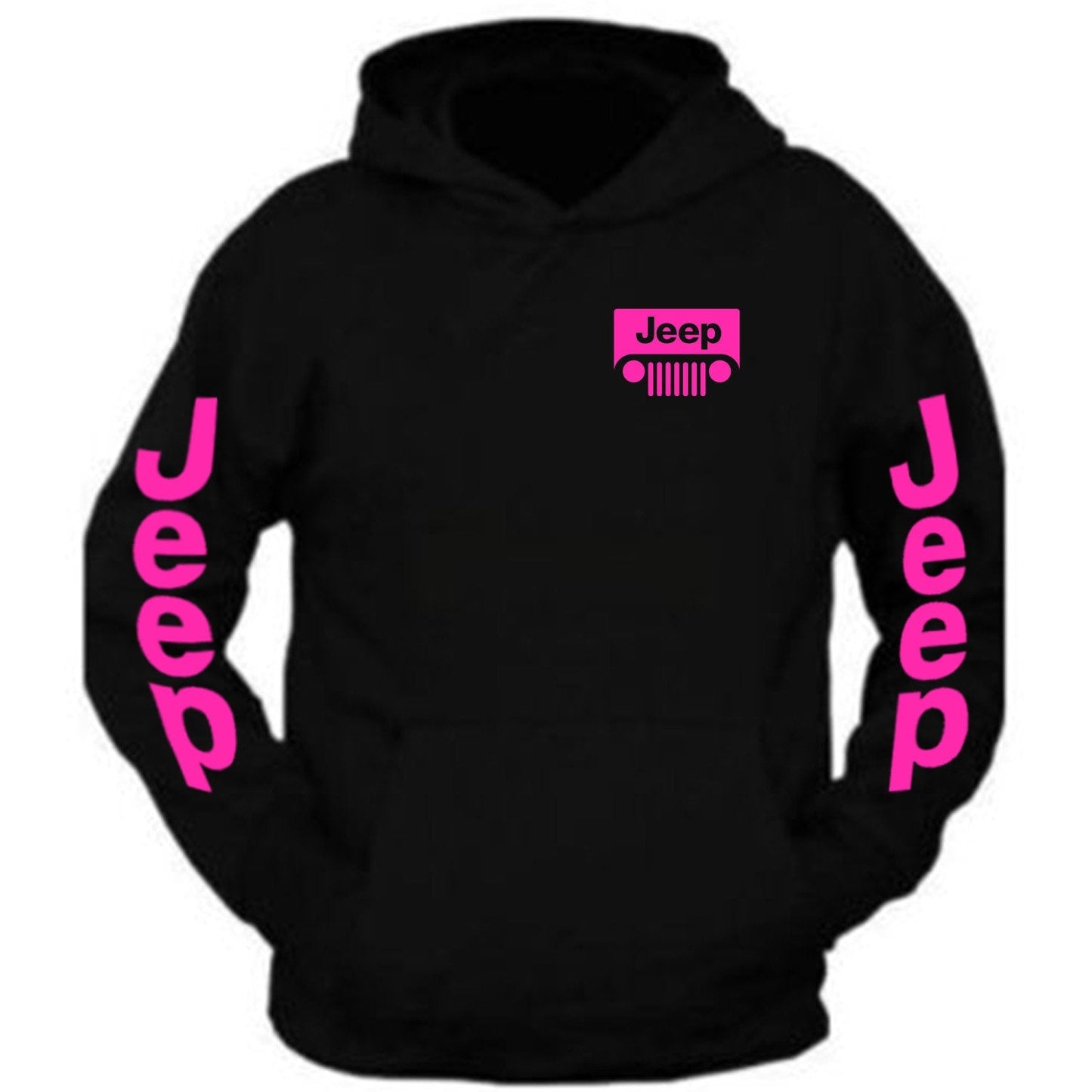 Jeep Girl Hooded Sweatshirt /// Pink jeep Hoodie // S-2XL /// 4x4 /// Off Road