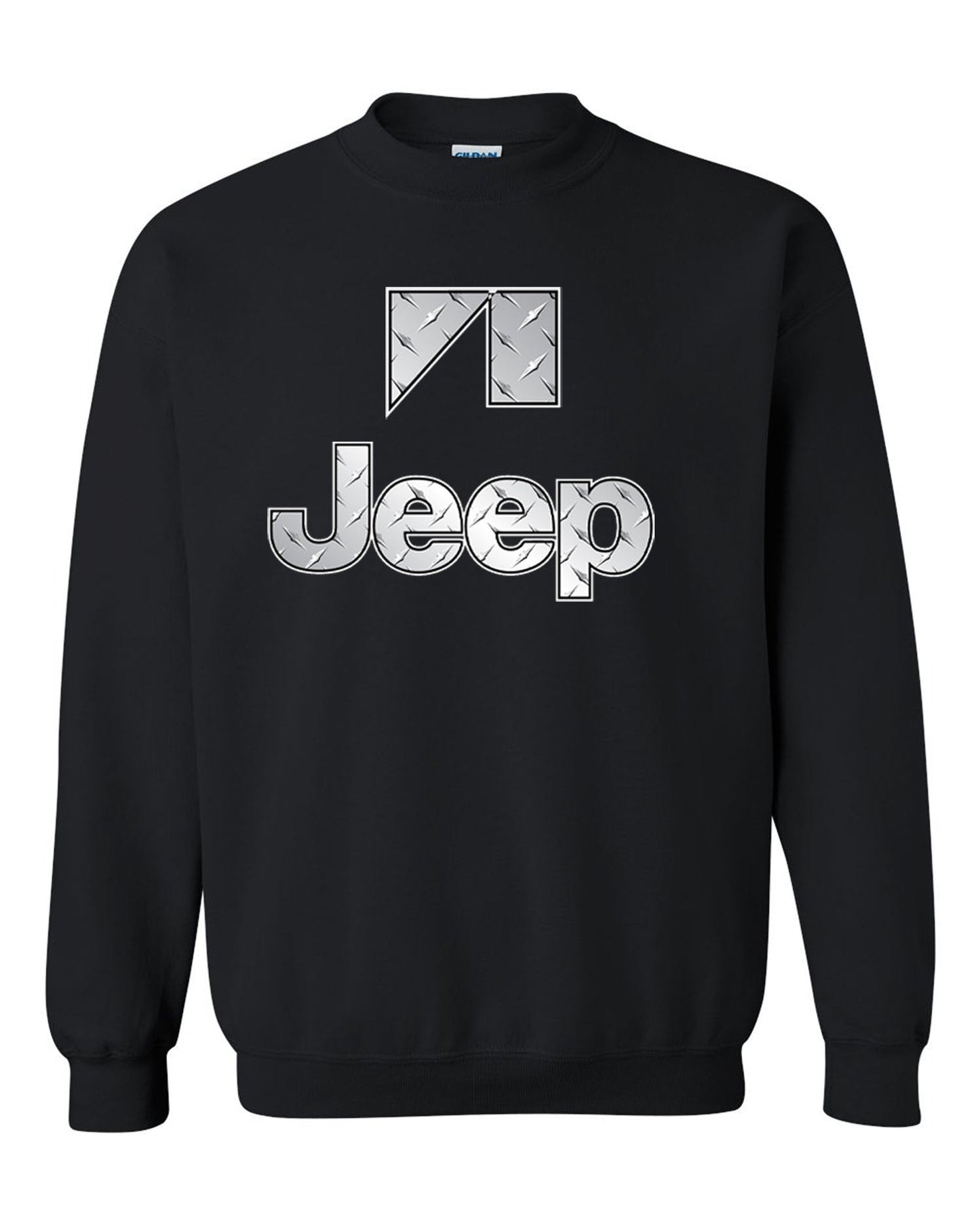 Jeep Silver tee /// Silver Metal tee// S-2XL /// 4x4 /// Off Road Black  Unisex Black Crewneck Sweatshirt Tee