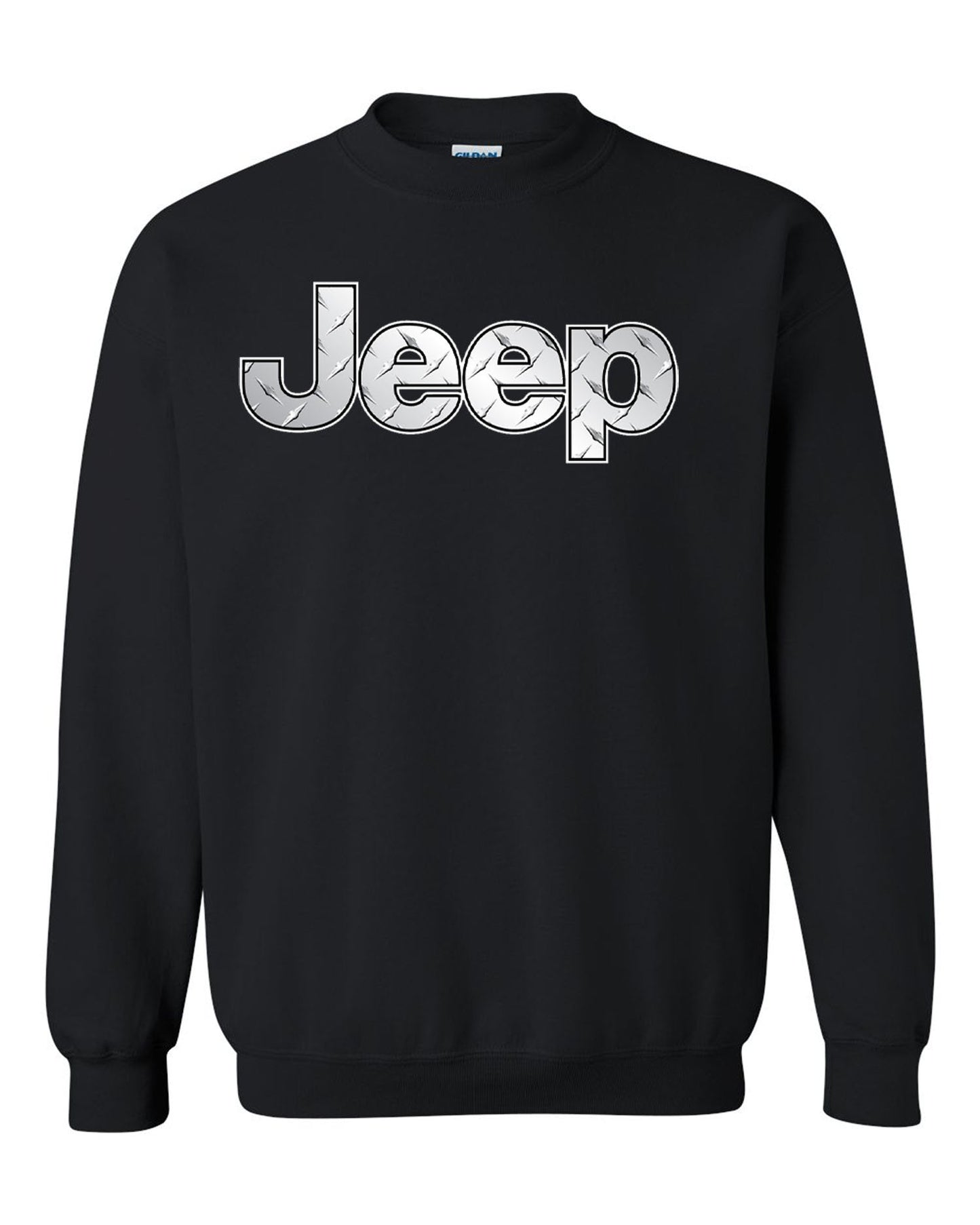 Jeep Silver tee /// Silver Metal tee// S-2XL /// 4x4 /// Off Road Black  Unisex Black Crewneck Sweatshirt Tee