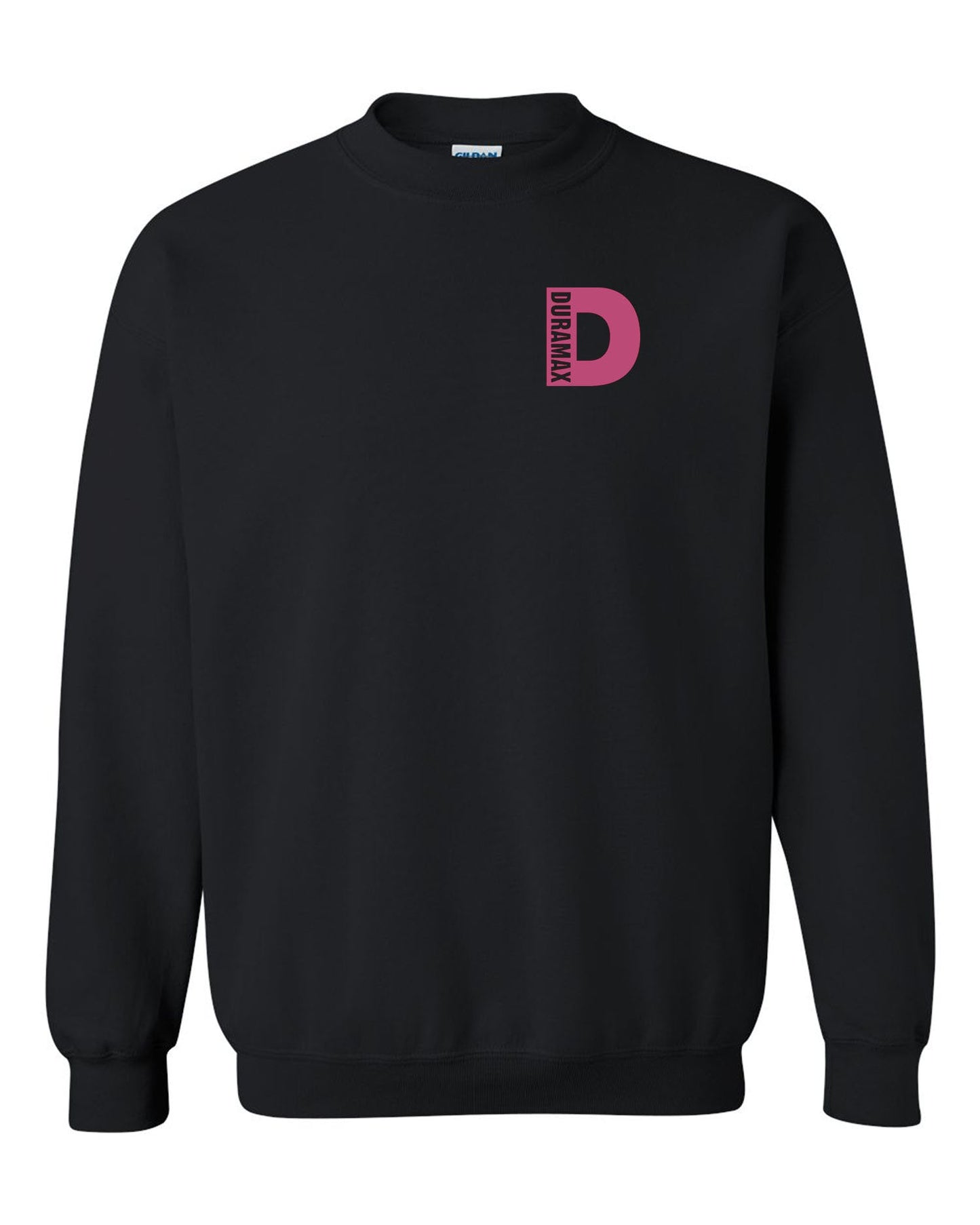 Duramax Pink Small Design Color Black Unisex Black Crewneck Sweatshirt Tee