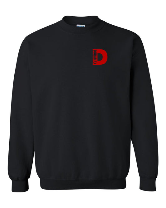 Duramax Red Small Design Color Black Unisex Black Crewneck Sweatshirt Tee