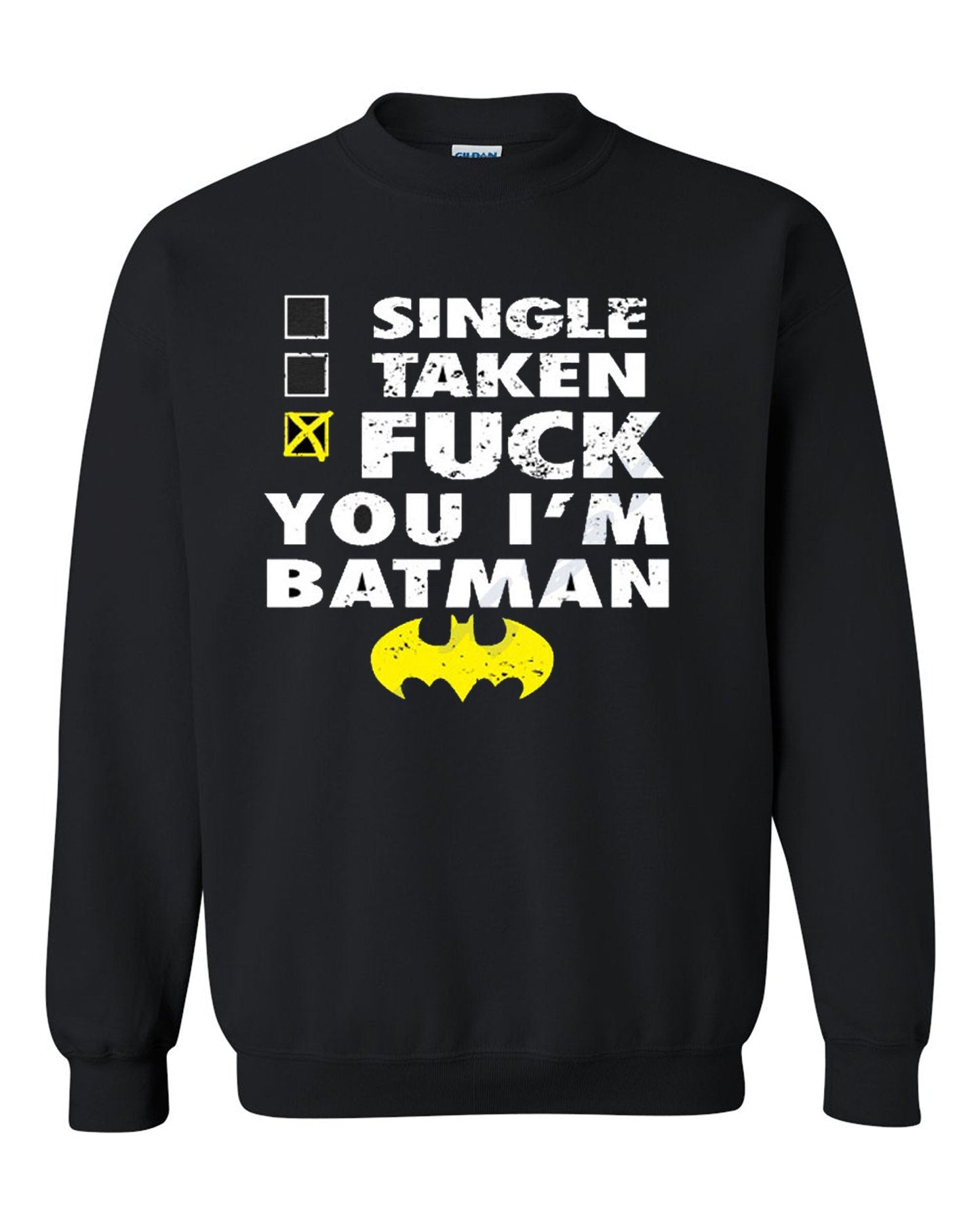 Batman Black Sweatshirt Unisex Crewneck Sweatshirt Tee