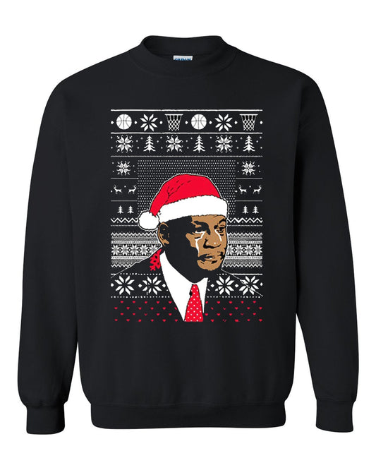 Merry christmas Mike Tyson basketball Christmas sweatshirt Unisex Xmas Crewneck Sweatshirt Tee