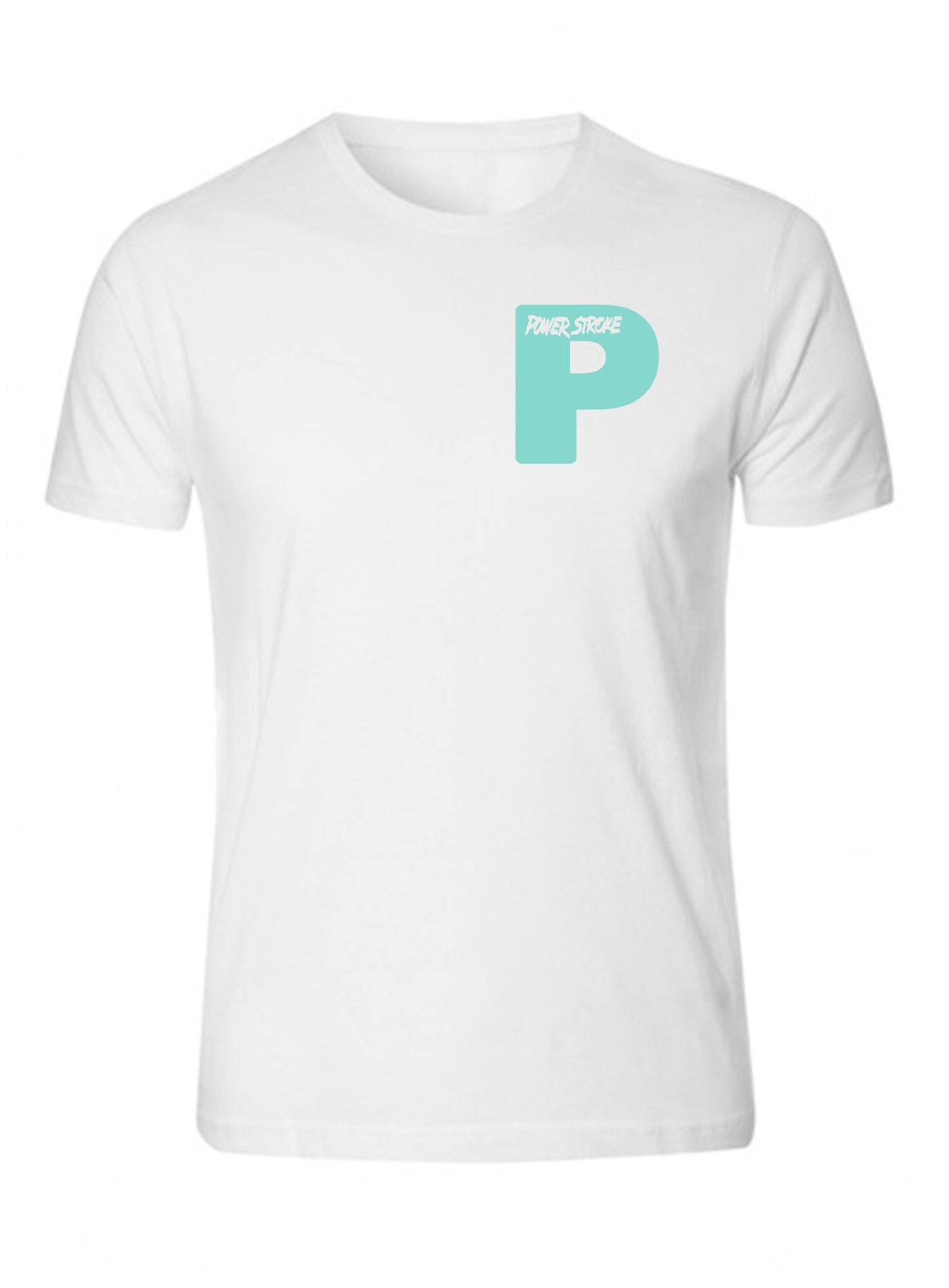 Powerstroke Mint P Diesel Power Tee Front Ford Power Stroke Diesel T-Shirt Tee