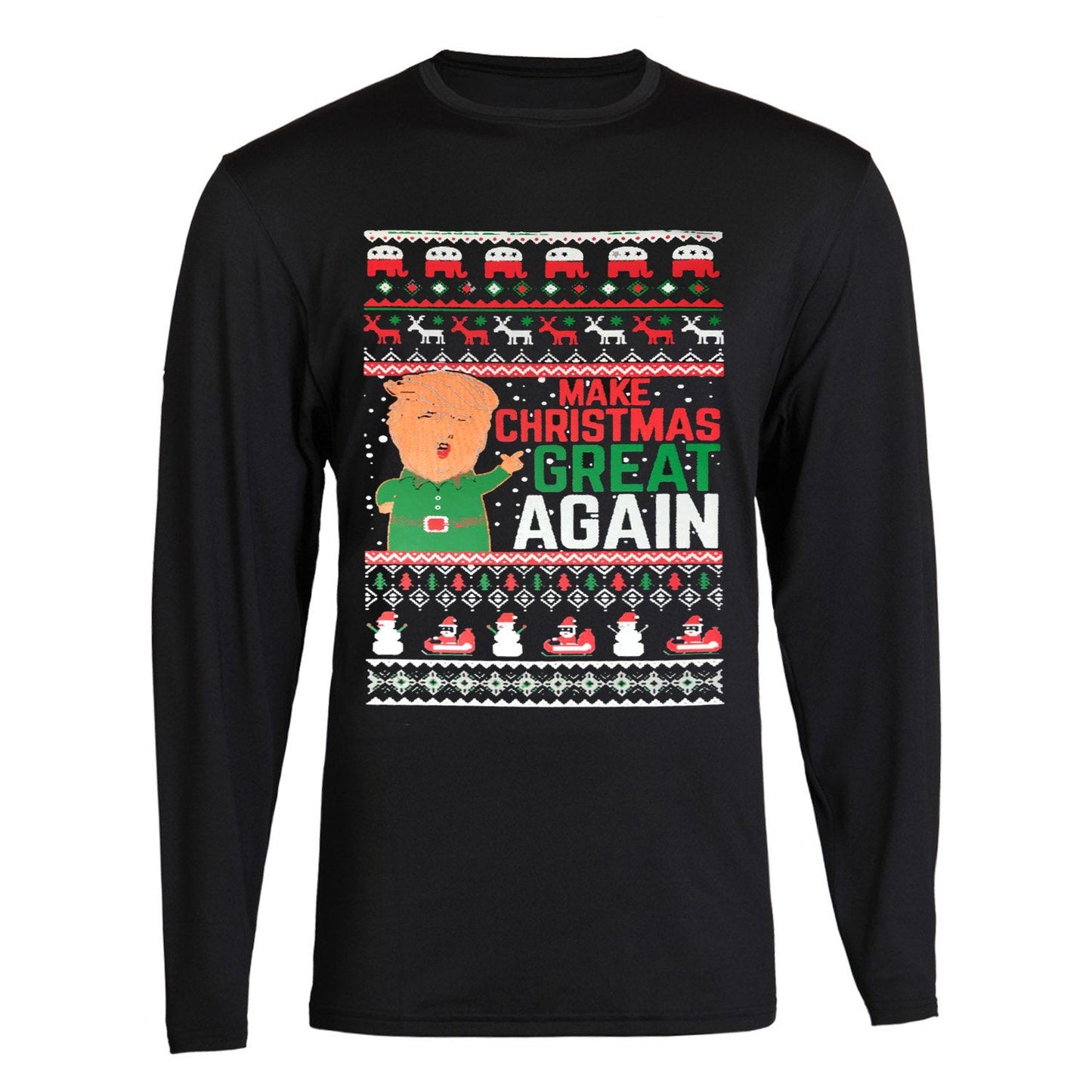 Christmas Xmas Make Christmas Great Again Trump Christmas Tee Christmas Long Sleeve Tee