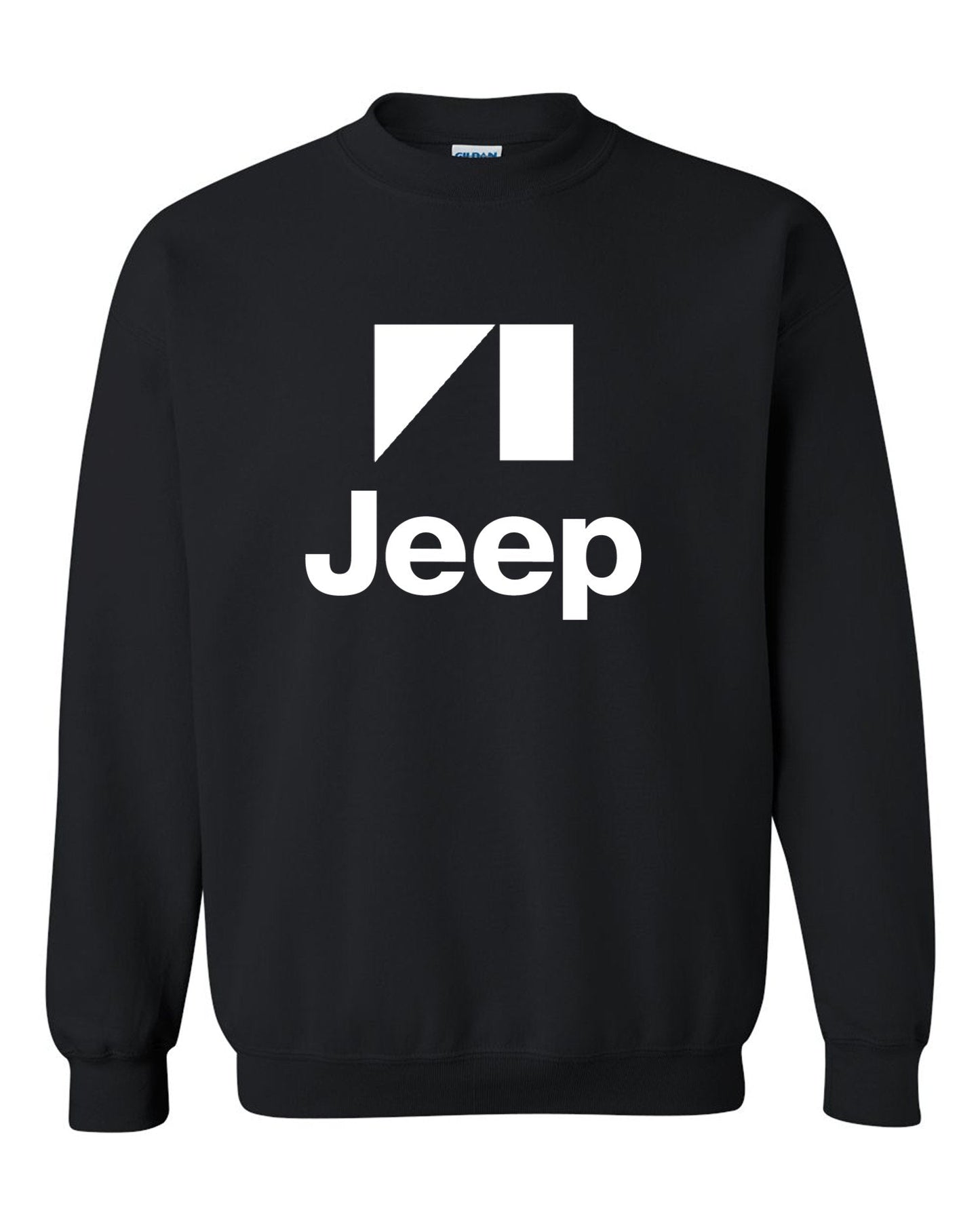 Jeep White tee /// Black Crew neck // S-2XL /// 4x4 /// Off Road Black  Unisex Black Crewneck Sweatshirt Tee