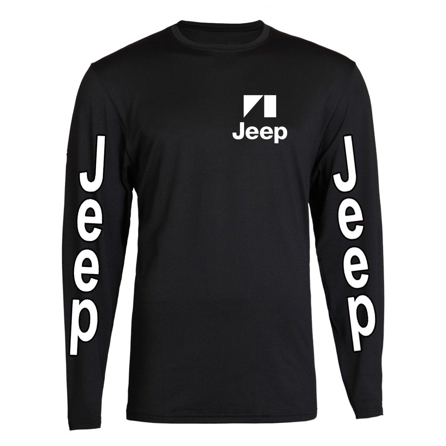 White Jeep S - 2XL 4x4 Off Road Long Sleeve Tee