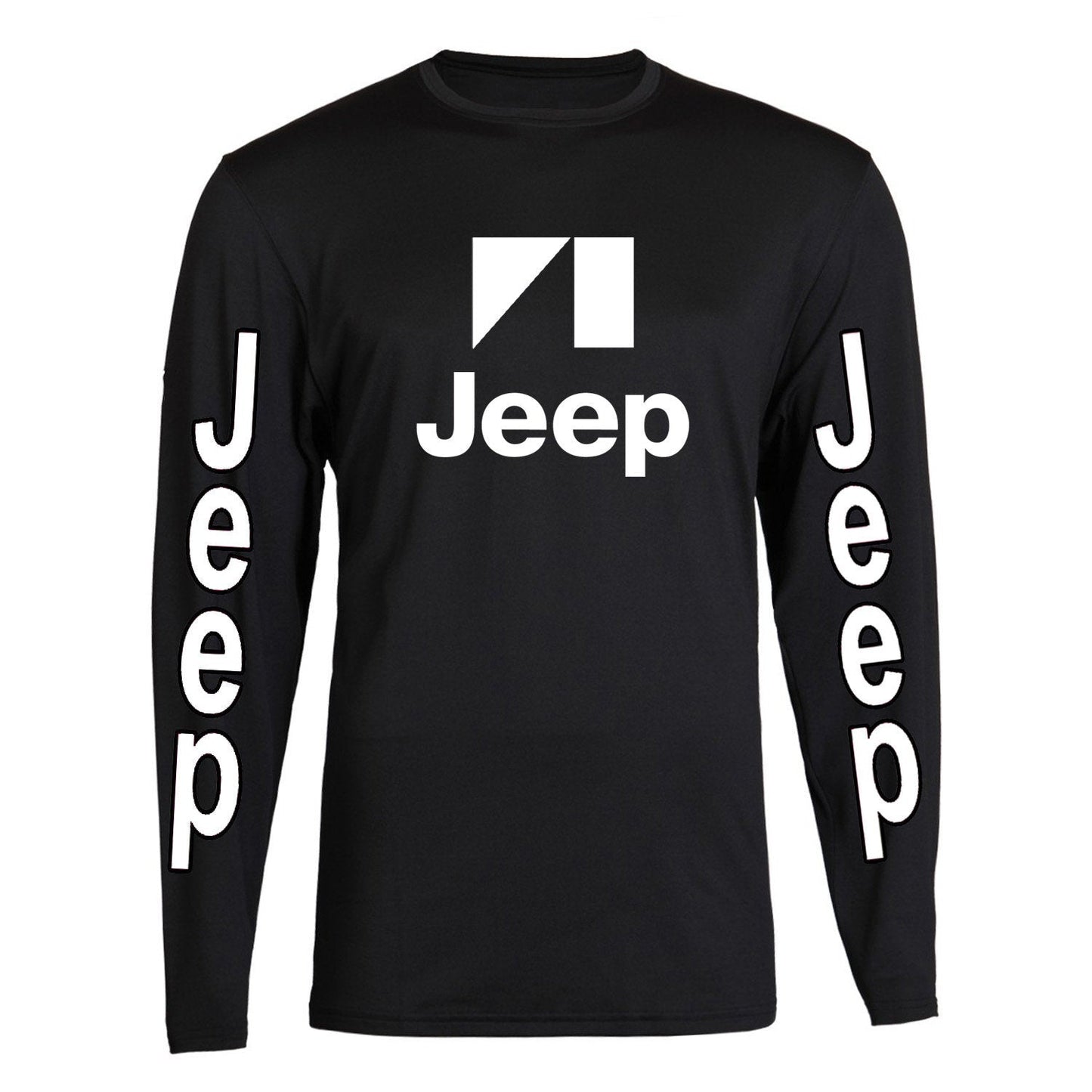 White Jeep S - 2XL 4x4 Off Road Long Sleeve Tee