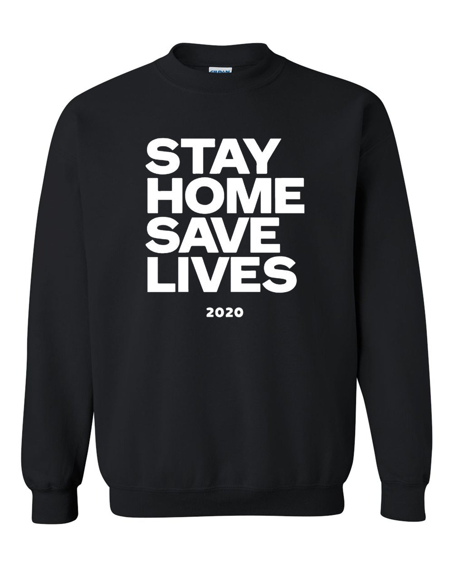 Stay Home Unisex Classic Tee Black Crew neck Sweatshirt