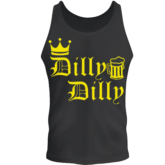 Funny Beer Drinking Dilly Dilly Crown Party Graphic Adult Unisex Tee Tank Top S-2XL