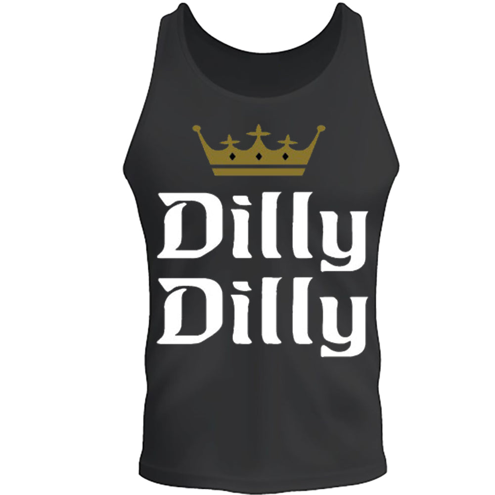 Funny Beer Drinking Dilly Dilly Crown Party Graphic Adult Unisex Tee Tank Top S-2XL