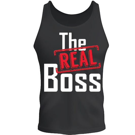 The Real boss Fathers Day T-Shirt Tee S-2XL tee Tank Top